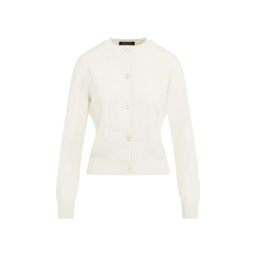 Fabiana Filippi Vest Virgin Wool Cardigan White