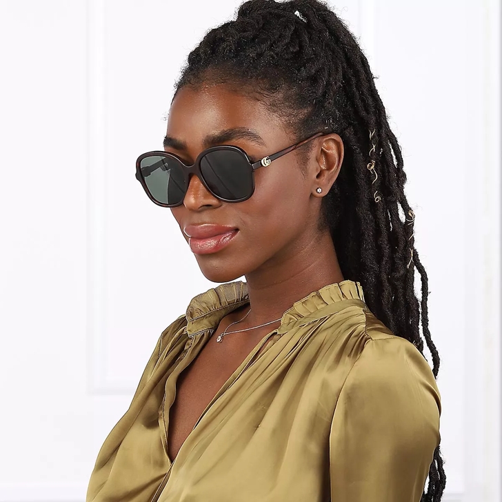 Gucci havana green store sunglasses