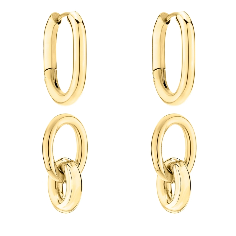 Liebeskind Berlin Ohrstecker Edelstahl Modern Knot gold(Image 16)