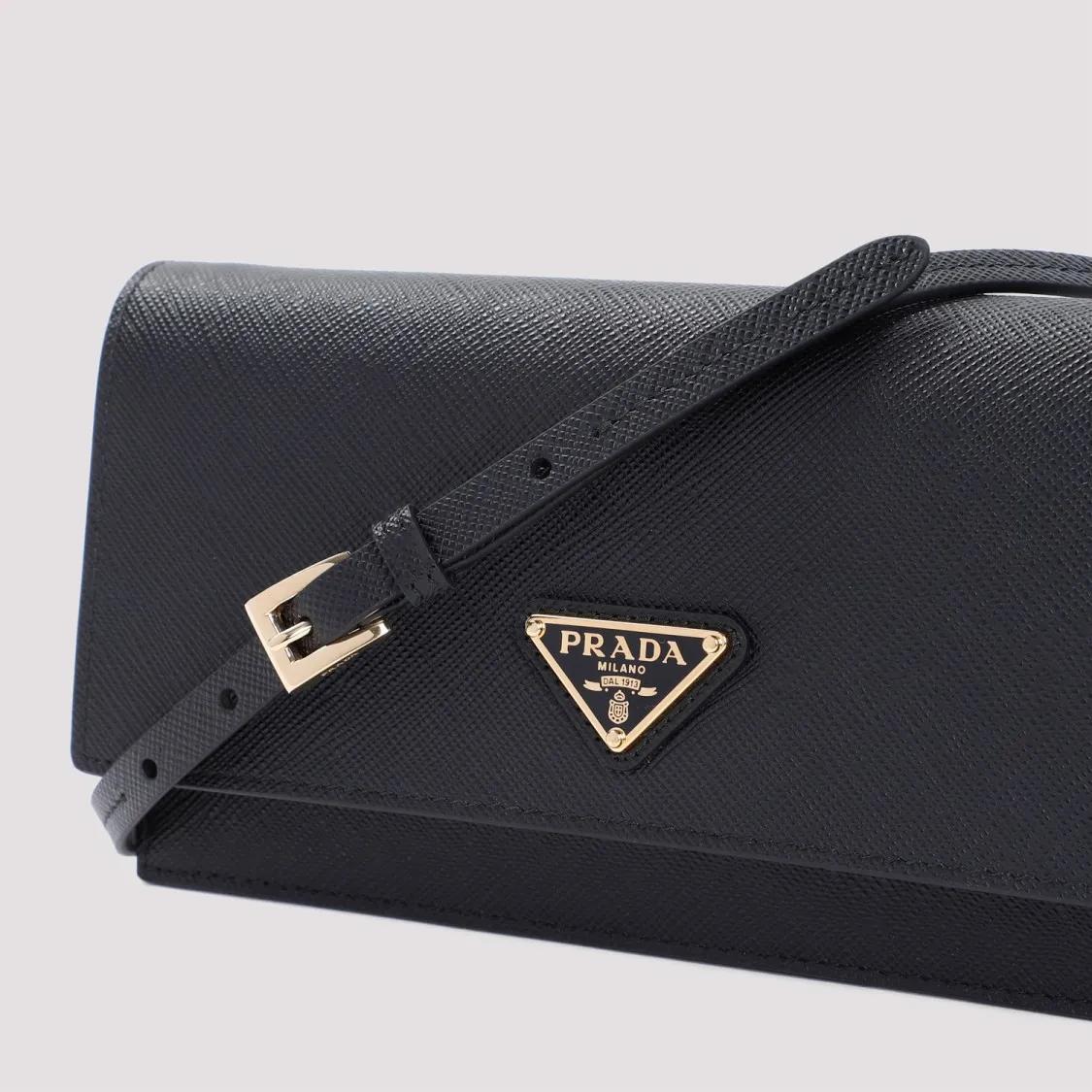 Thumbnail - Prada Pochettes - Calf Leather Pouch - Gr. unisize - in Schwarz - für Damen