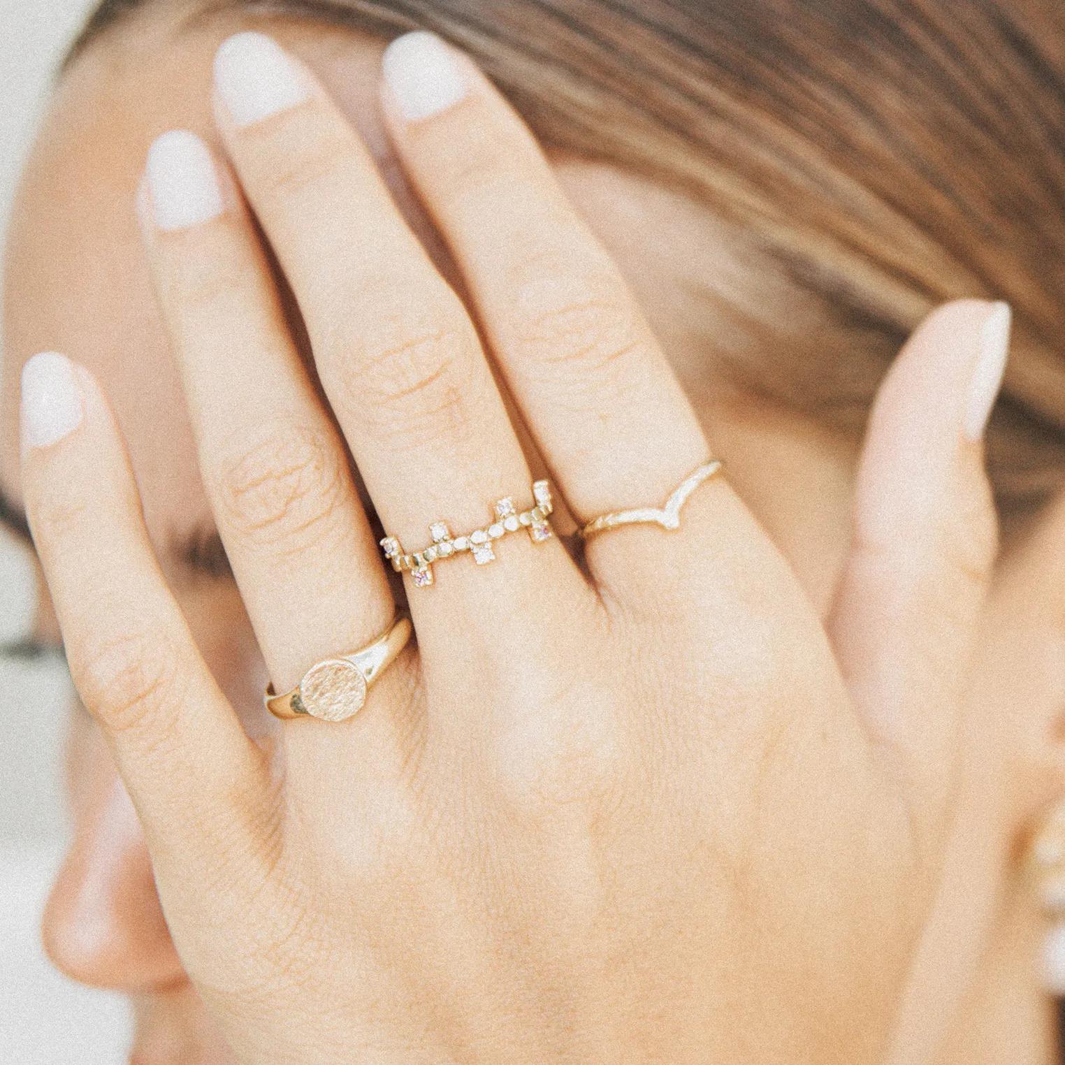 Thumbnail - Haze & Glory Ring - Ring Victory of Love 375 Gelbgold - Gr. 58 MM - in Gold - für Damen