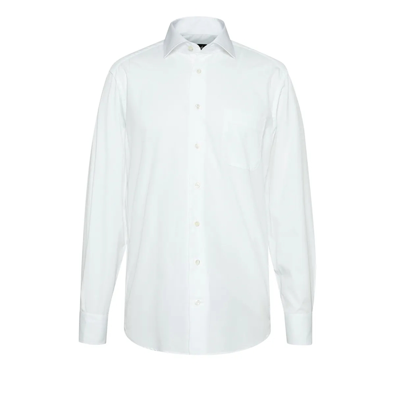 VAN LAACK Hemd Hemd Comfort Fit Uni weiss