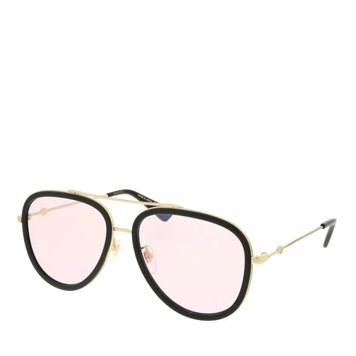Gucci GG0062S-019 57 Blue & Beyond Woman  Sunglasses Gold-Pink Solglasögon