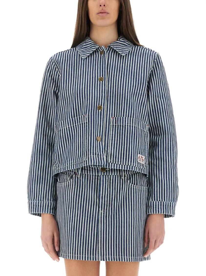 Thumbnail - A.P.C. - "Frida" Jacket - Größe 36 - grau