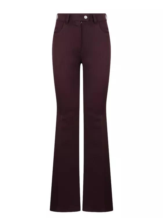 Courrèges - 70`S Twill Bootcut Pants - Größe 34 - purple