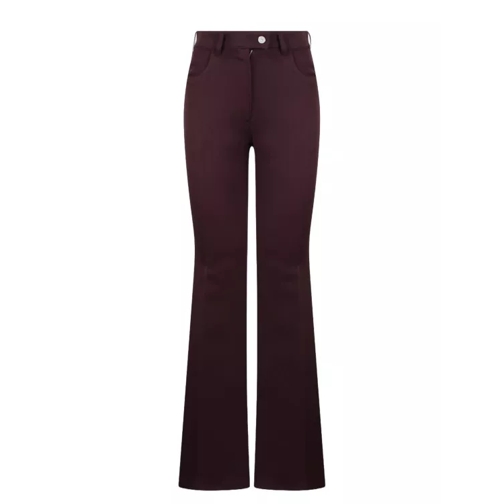 Courrèges 70`S Twill Bootcut Pants Purple 