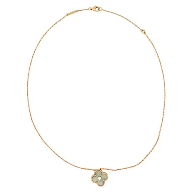 Van Cleef & Arpels Mittellange Halskette NEUE HALSKETTE VAN CLEEF & ARPELS VINTAGE ALHAMBRA gold