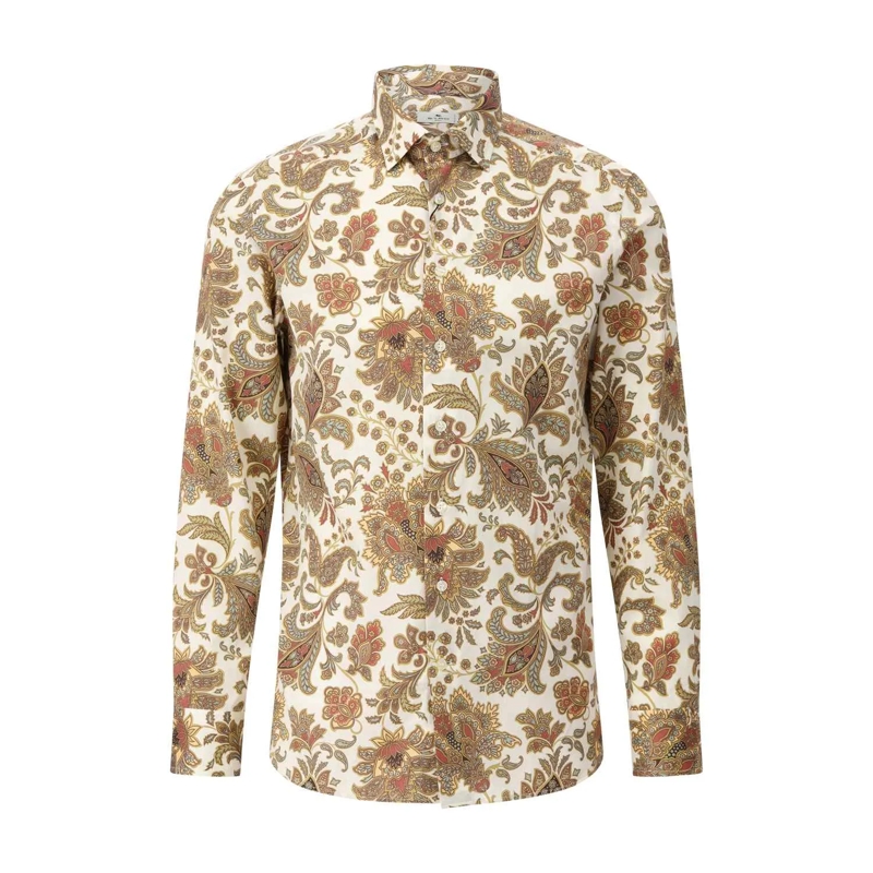 Etro Chemise Freizeithemd mit Paisley-Muster Grün