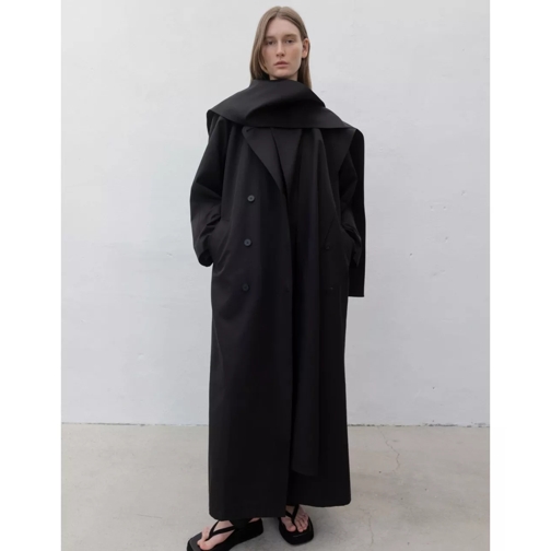 Le17Septembre  LE 17SEPTEMBRE Schwarzer, oversized Trenchcoat mehrfarbig