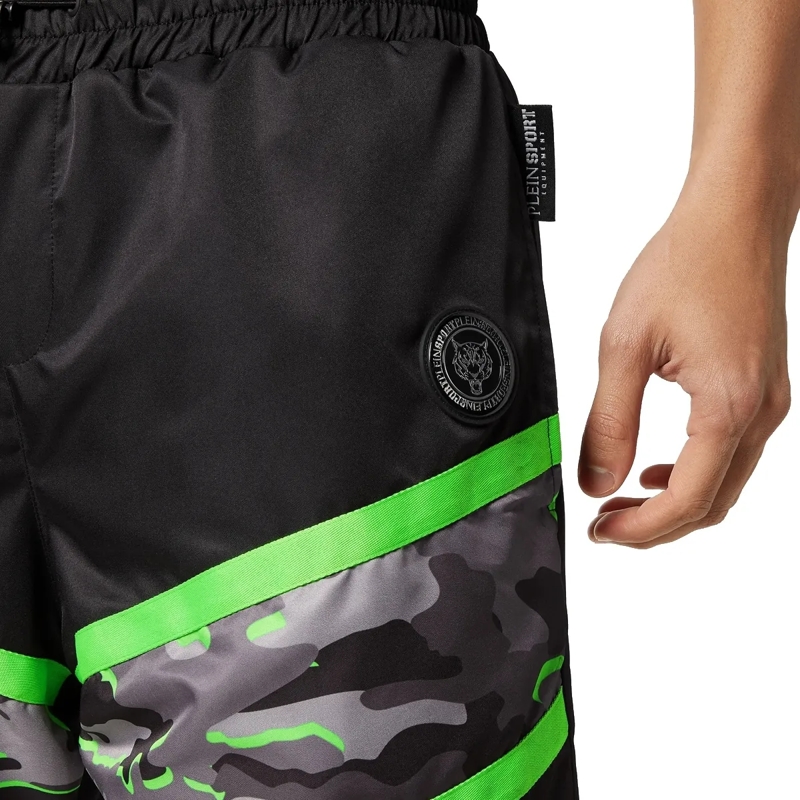 Plein Sport Leggings 2-In-1 Laufhose Camouflage schwarz(Image 5)