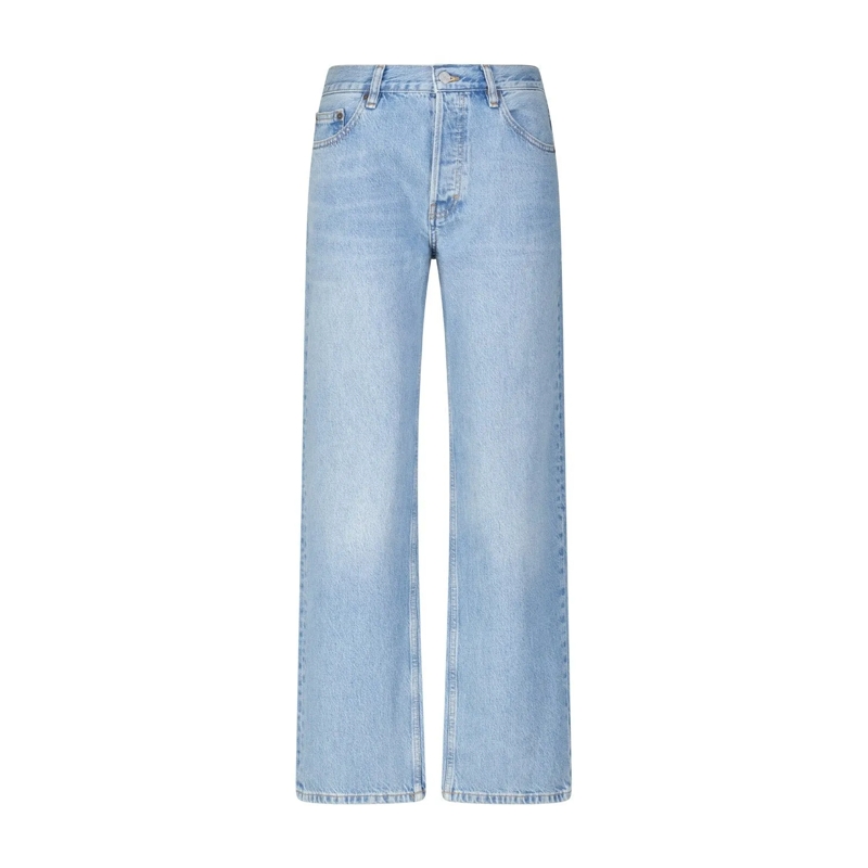 FRAME Jeans Relaxed-Fit Jeans Hellblau