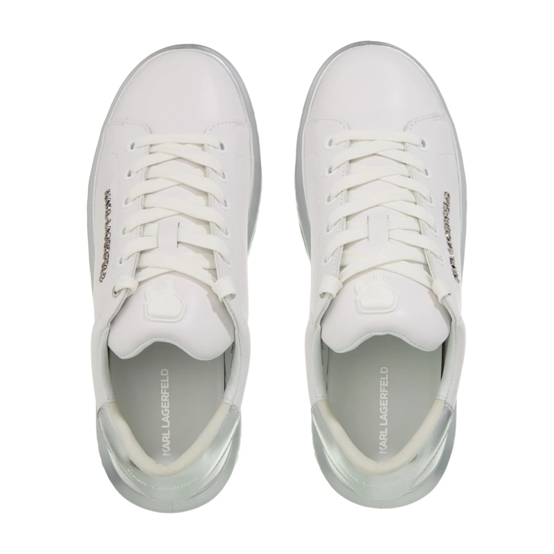 Karl Lagerfeld Lage-top sneaker Kapri Kite Lo Lace Lthr White Lthr W/Silver(Image 6)