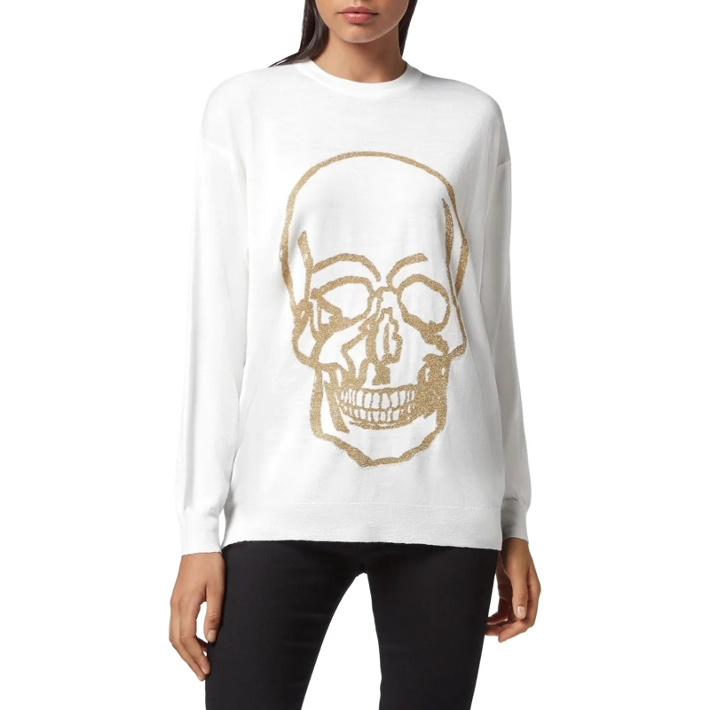 Philipp Plein Sweatshirt Rundhalspullover weiss(Image 3)