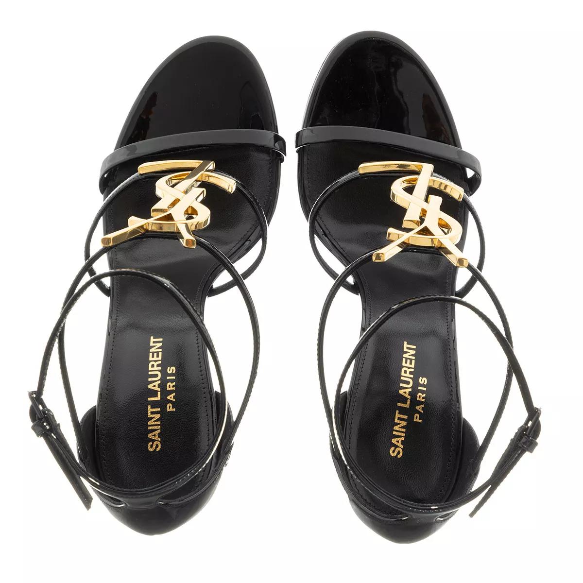 Saint Laurent Pumps & high heels Cassandra Sandals in Patent Leather in zwart