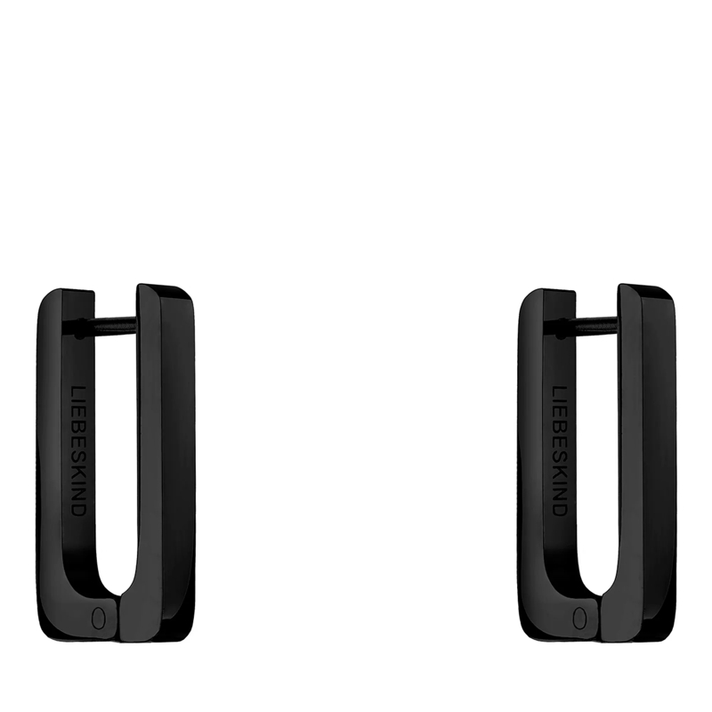 Liebeskind Berlin Ohrstecker Edelstahl The Mini Link schwarz(Image 4)