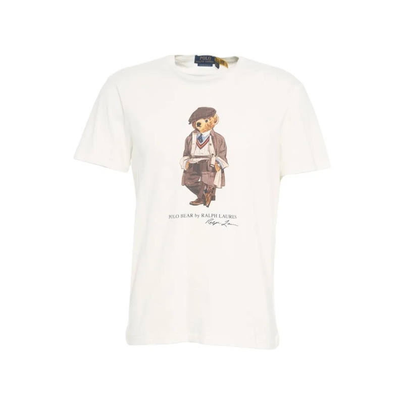 Polo Ralph Lauren T-Shirt Classic Bear Print T-Shirt White