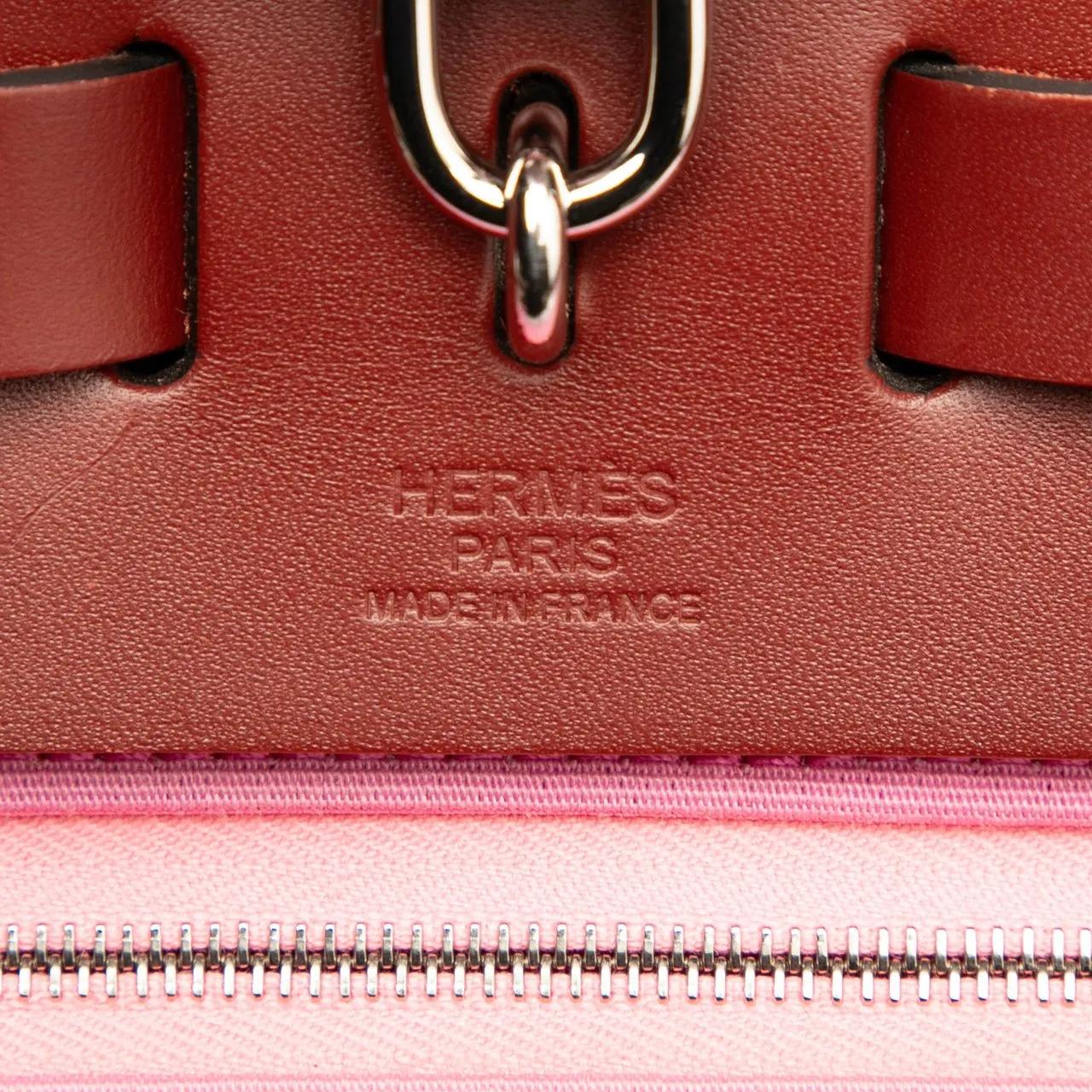 Thumbnail - Hermès Hobo Bags - Toile Herbag Zip Retourne Verso 31 - Gr. unisize - in Rot - für Damen