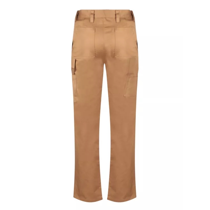 Burberry Brown Cotton Straight Cut Trousers Brown Broeken
