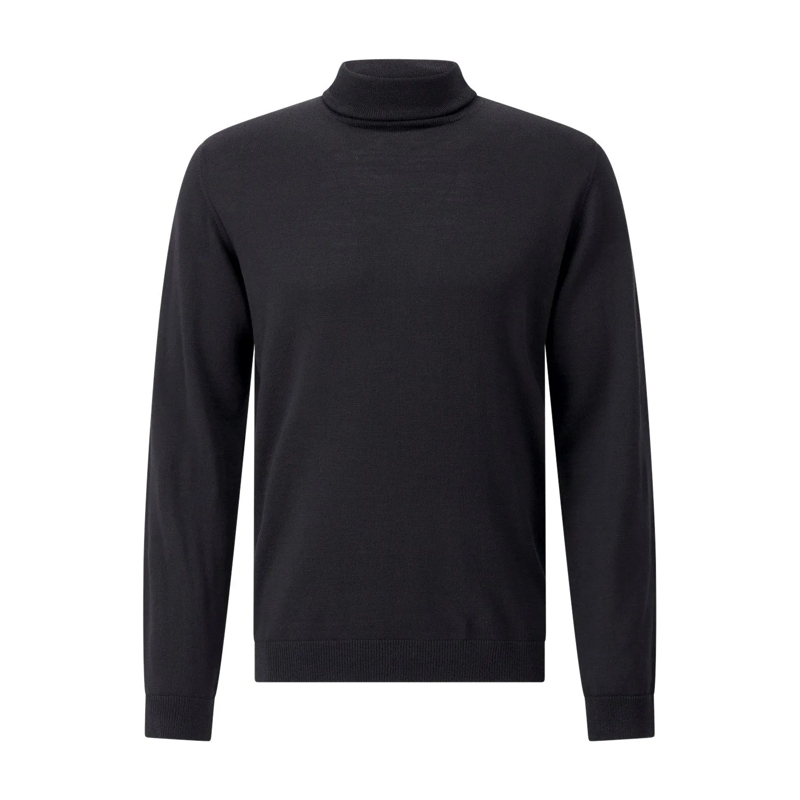Roberto Collina Pull Rollkragenpullover aus Wolle Schwarz