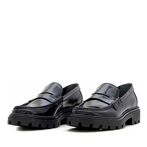 Tod's Platform Leather Loafers Black Loafer