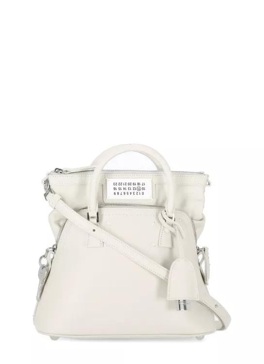 Maison Margiela Crossbody Bags - Ivory Smooth Leather Hand Bag Two Handles - Gr. unisize - in Weiß - für Damen