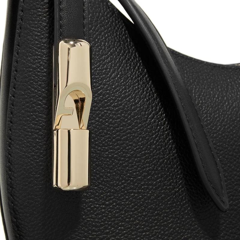 Furla Hobo Bag Furla Goccia S Shoulder Bag Nero(Image 4)