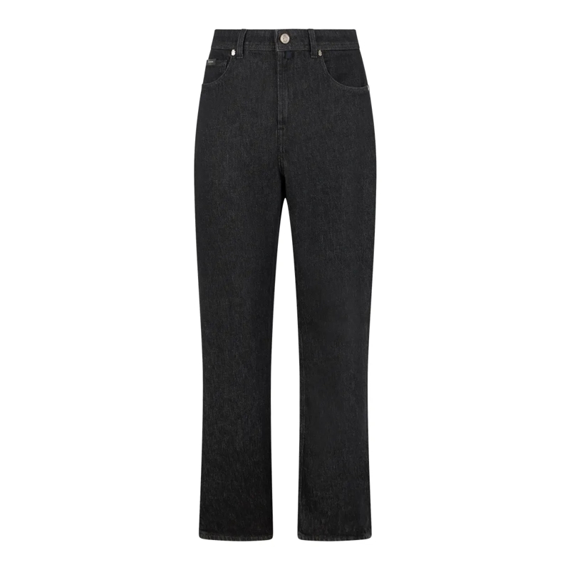 BILLIONAIRE Jeans mit geradem Bein Straight Cut Jeans Bb Monogram schwarz