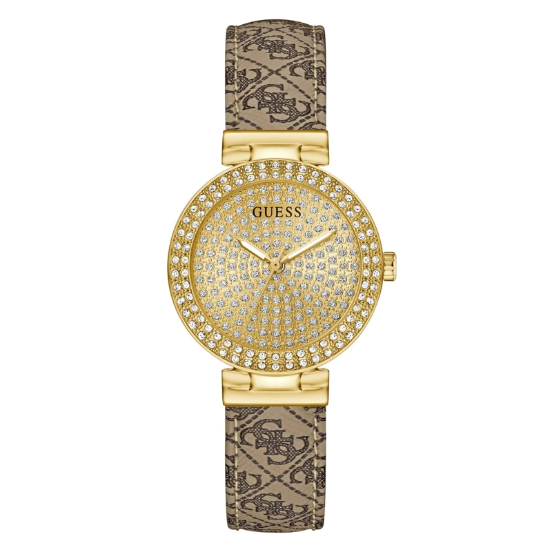 Guess Quarzuhr Quarz-Analoguhr Ivy beige