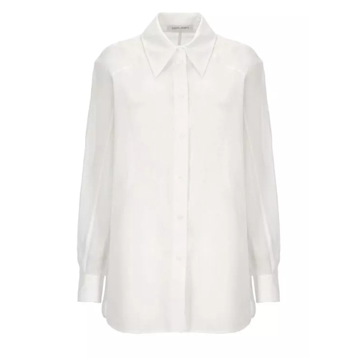 Alberta Ferretti Cotton Blusa White 