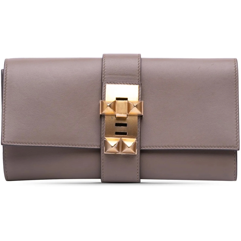 Hermès Pochette Swift Medor Clutch 23 braun