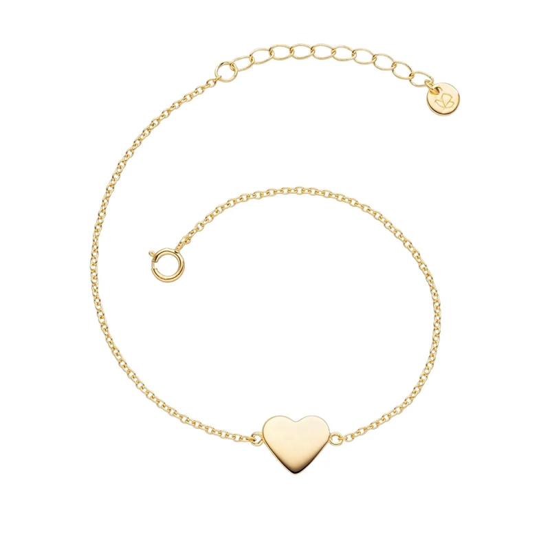 Glanzstücke München Armband Sterling Silber Armband Herz gold