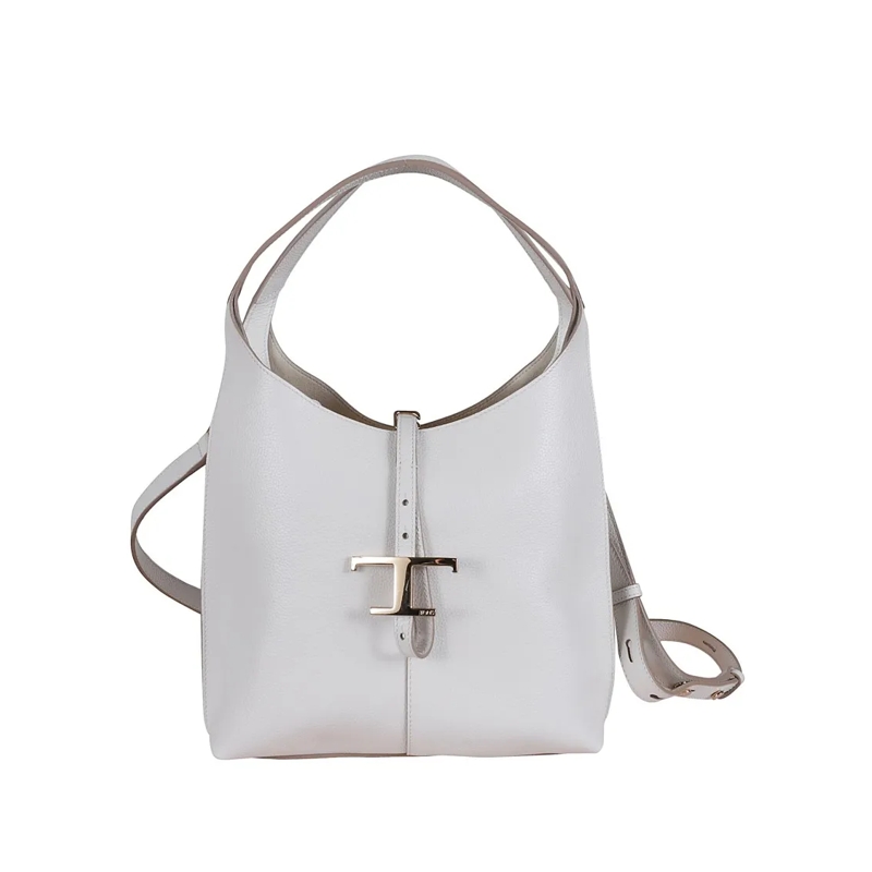 Tod's Sac à bandoulière Small Handbag With Metallic Clasp And Adjustable S White