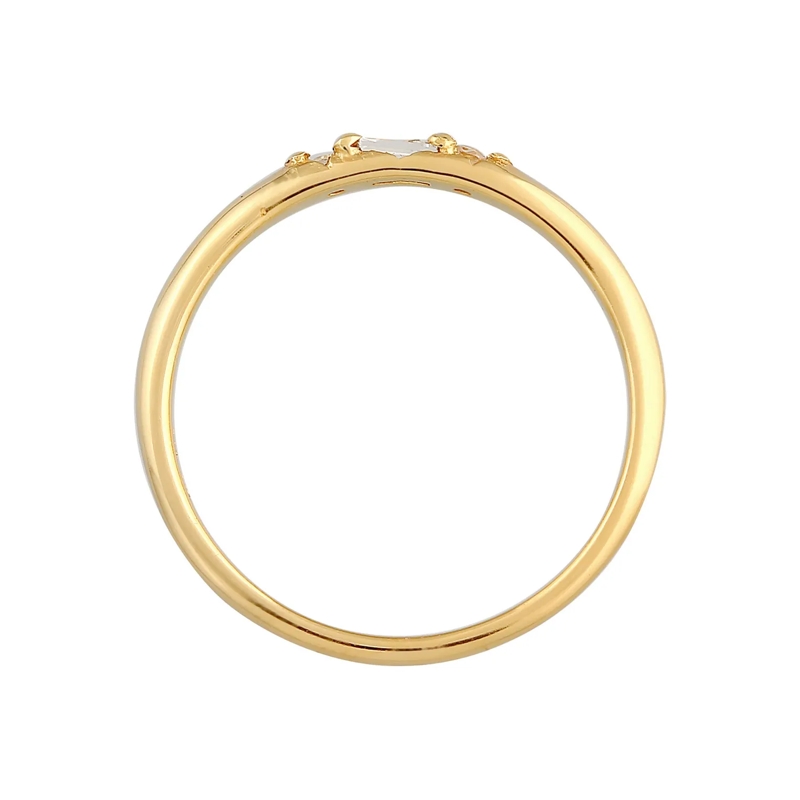 Elli Ring Ring Topas Baguette Verlobung 375 Gelbgold gold(Image 3)