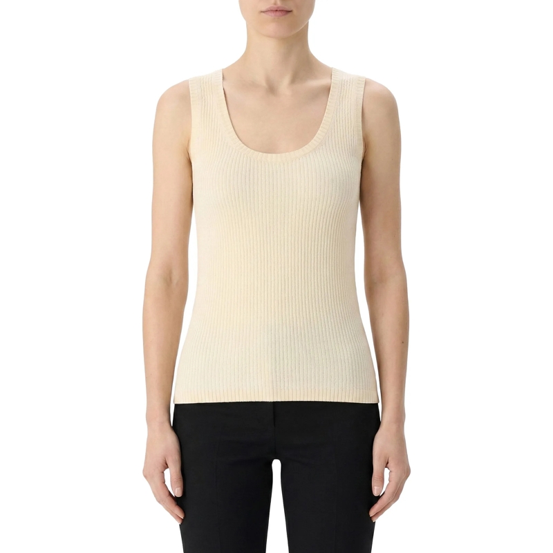 Dries Van Noten Top Top Tova aus Baumwollstrick beige(Image 2)