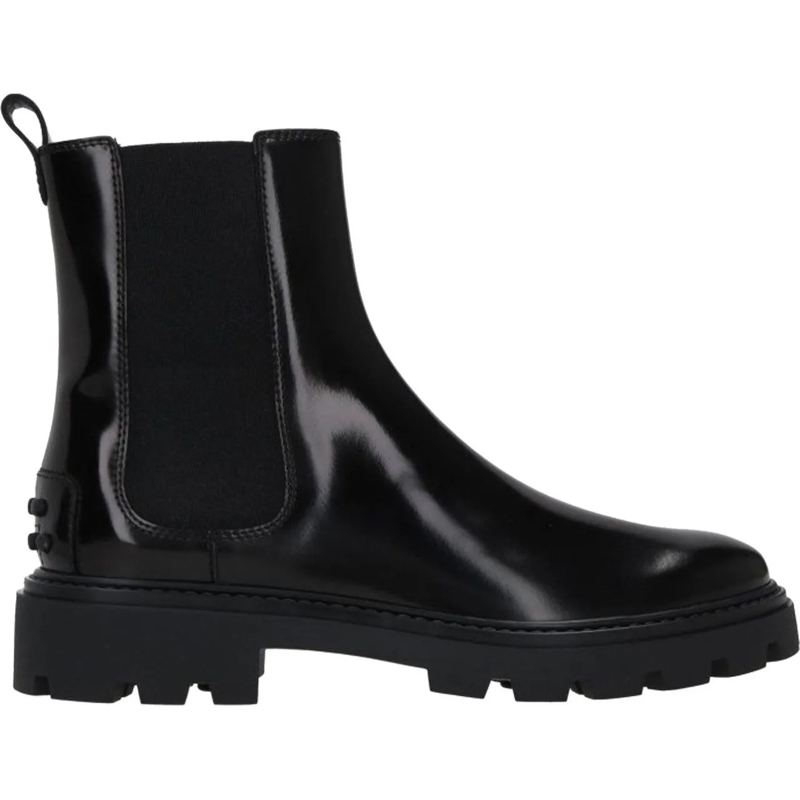 Tod's Bottes Tod's Black leather ankle boots schwarz