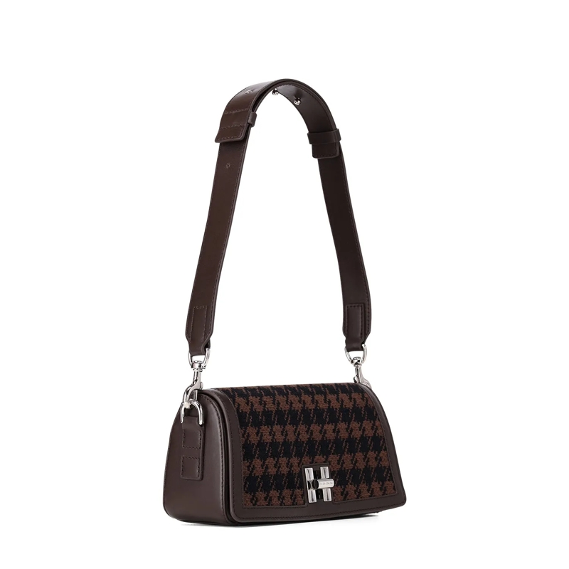Hogan Sac Tasche aus Woll-Leder-Mix braun(Image 3)