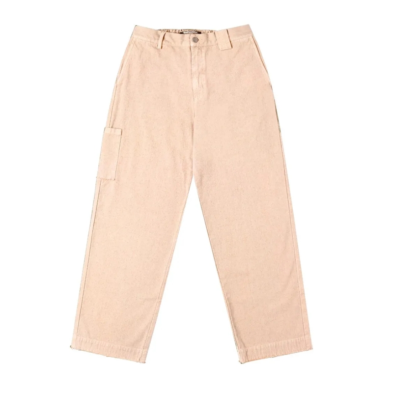 Be Positive Pantalon de costume Straight-Leg Pants With Asymmetrical Waistband Det Neutrals