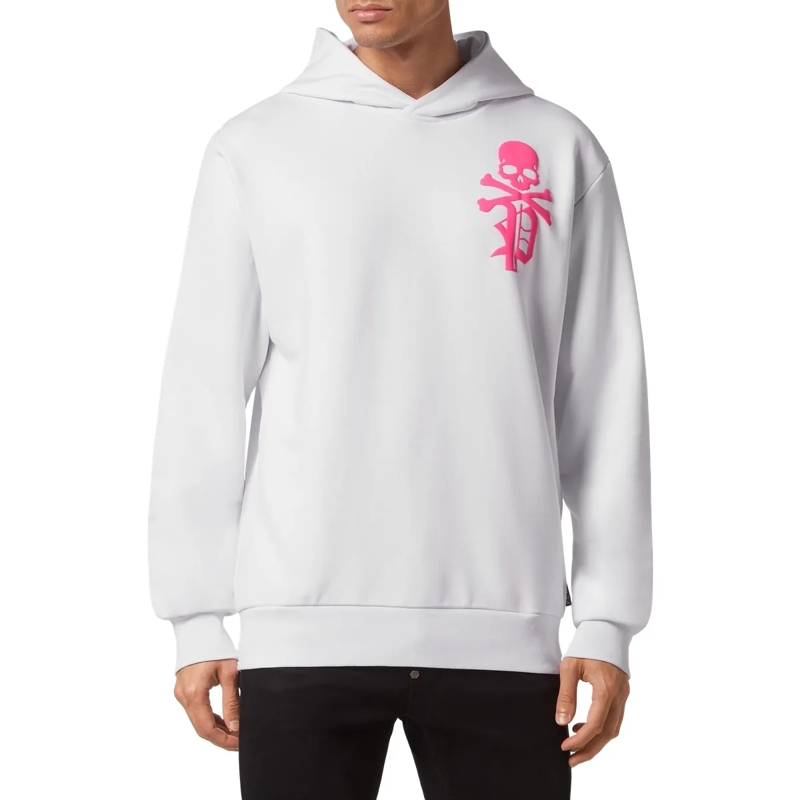 Philipp Plein Top Hoodie Gothic Plein weiss(Image 3)