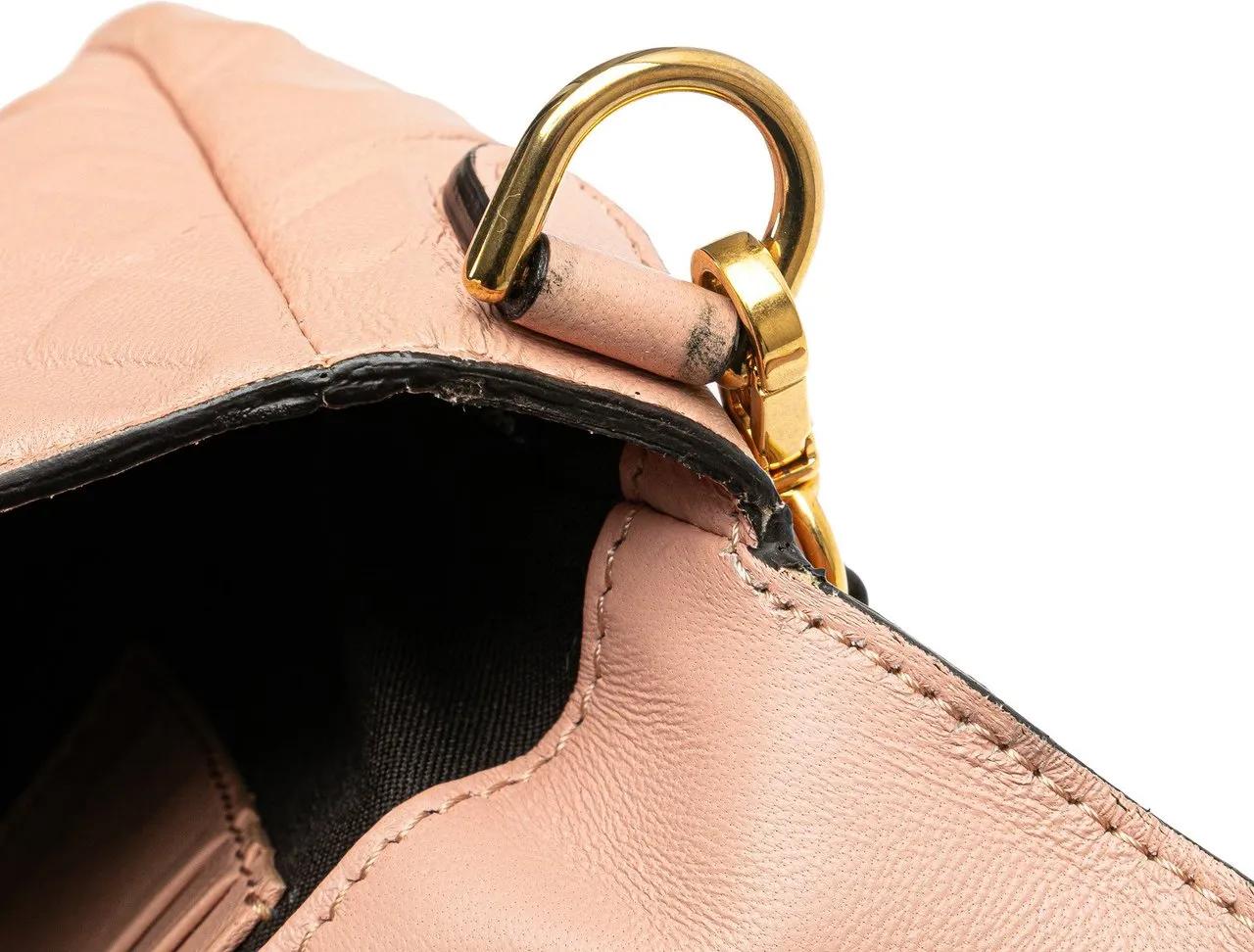 Thumbnail - Fendi Hobo Bags - Mini Zucca Embossed Leather Baguette Satchel - Gr. unisize - in Gold - für Damen