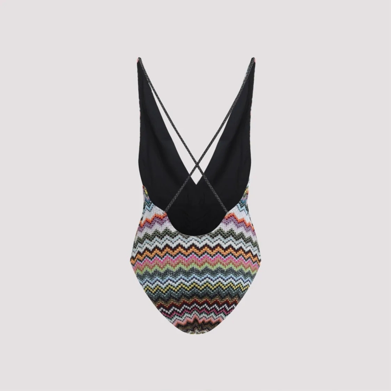Missoni  Multicolor Zigzag Pattern Swimsuit Multicolor