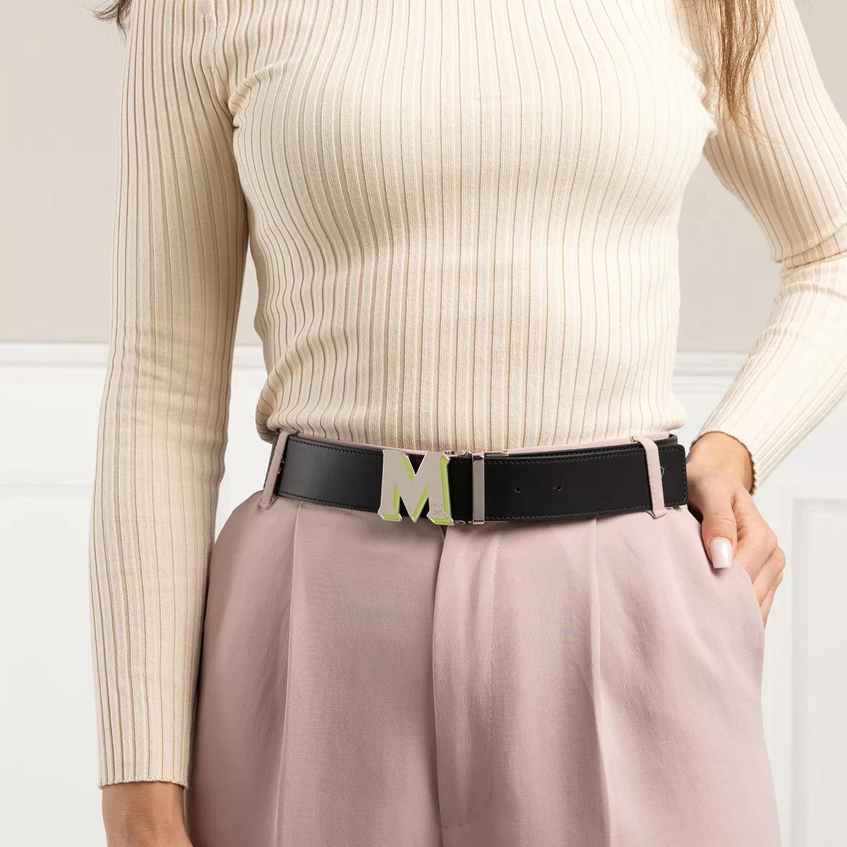 Mcm claus discount reversible logo belt