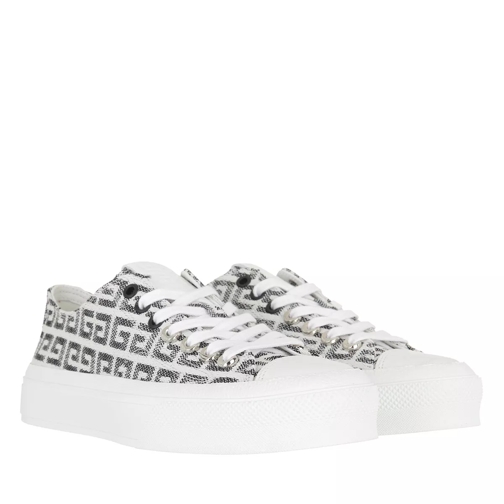 Givenchy City In 4G Sneakers Jacquard Grey/White låg sneaker
