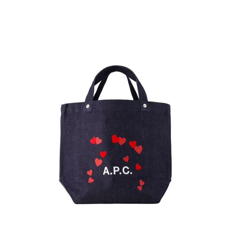 A.P.C. Fourre-tout Thais Mini Blondie Shopper Bag - Cotton - Blue Blue