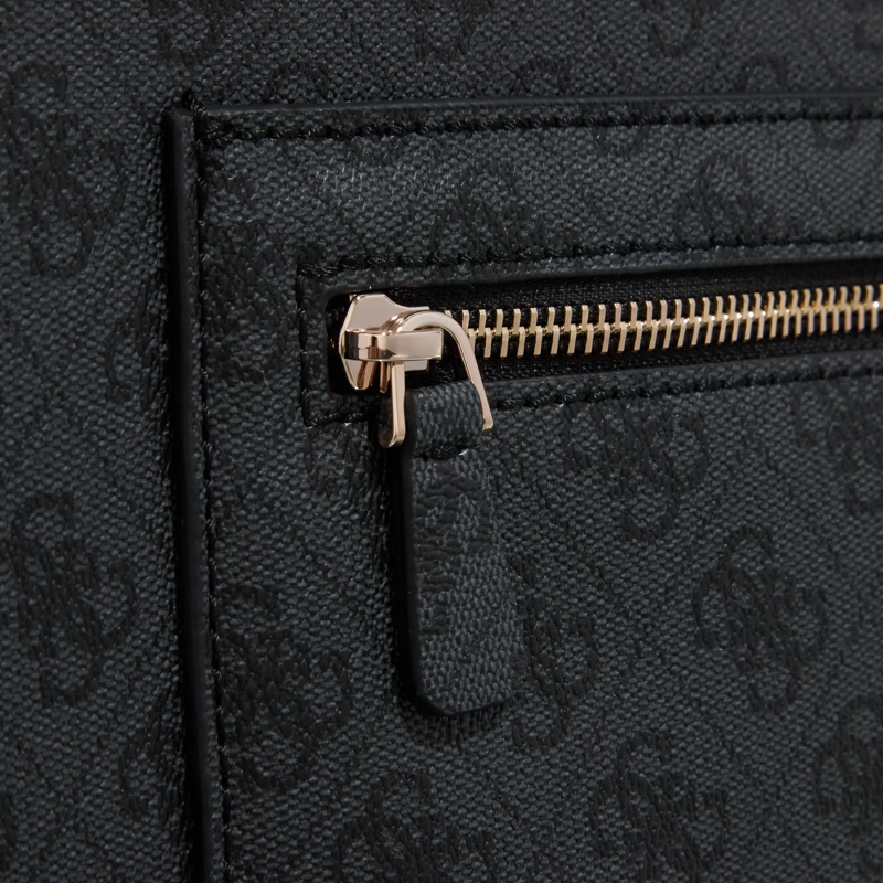 Guess Tote Orlina Travel Tote Coal Logo(Image 4)