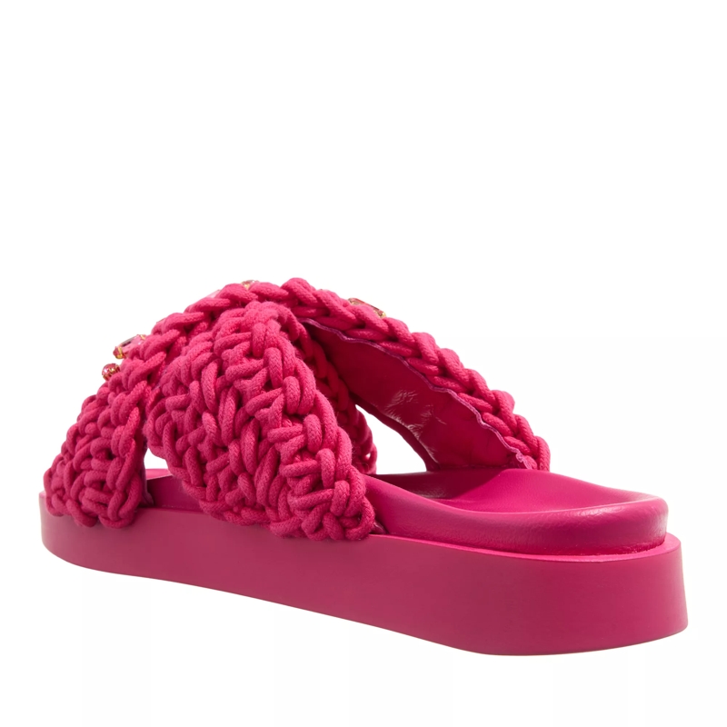 INUIKII Slides Woven Stones Fuchsia(Image 3)