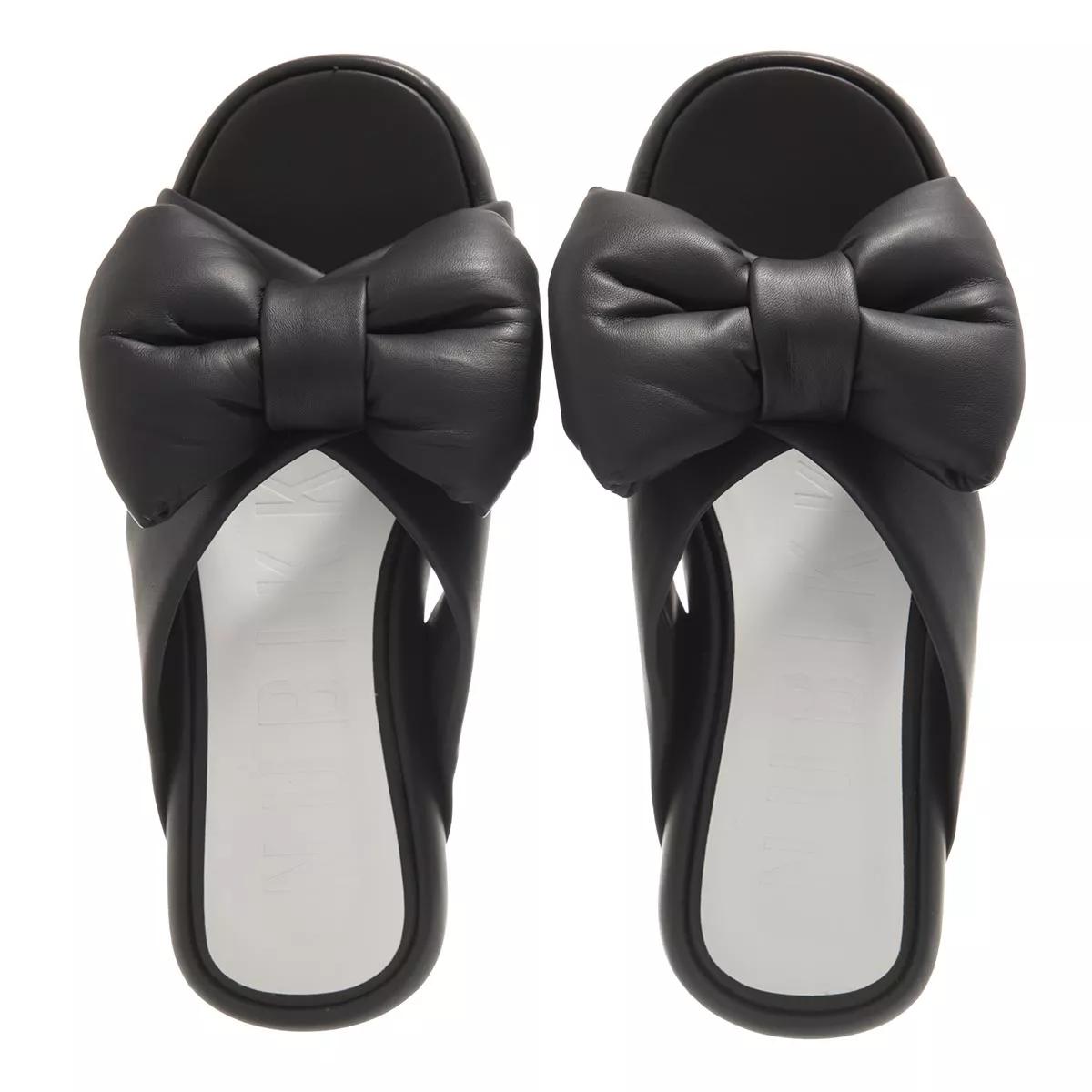 nubikk sandales, dian bow l en noir - pour dames