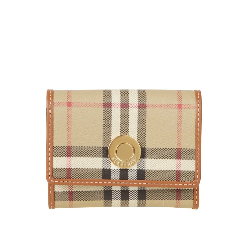 Burberry Geldbörse Compact Beige Wallet With Minimalist Design Neutrals