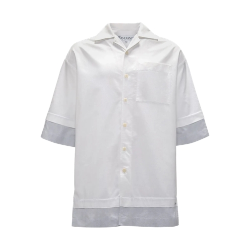 J.W.Anderson Shirts Hemd im Layering-Look white white