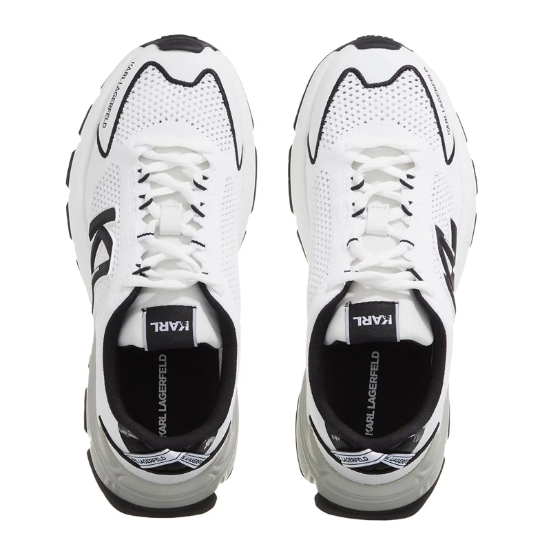 Karl Lagerfeld Low-Top-Sneaker Orion Sidetrim Knit Lo White Knit Text W/Black(Image 6)