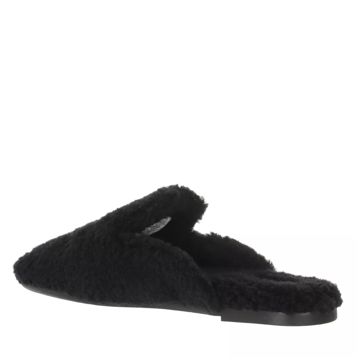 Black slippers 2024 with fur